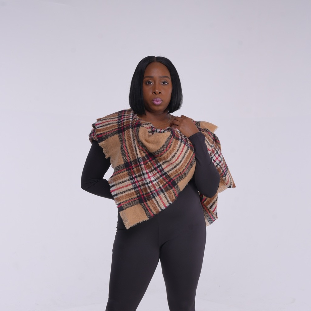 Burb Oblong Fringe Scarf